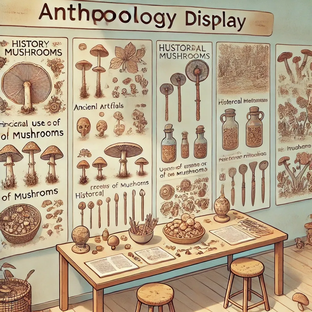 Anthropology of mushrooms exhibit